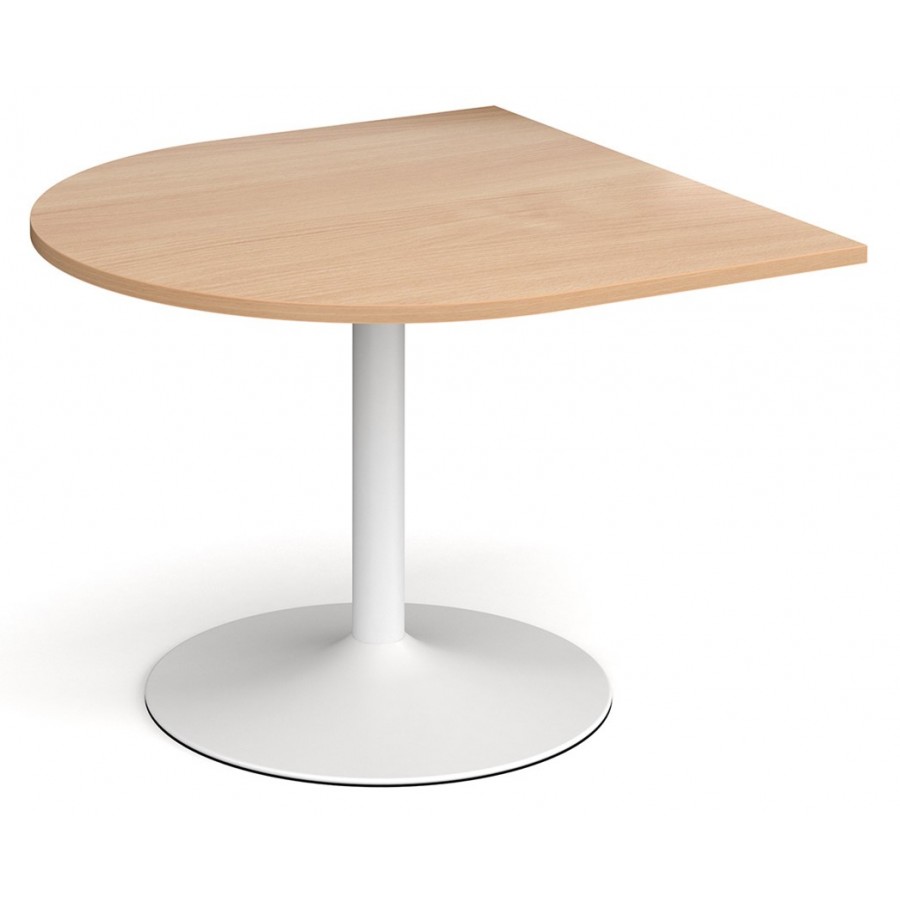 Radial End Extension Table for Trumpet Boardroom Table